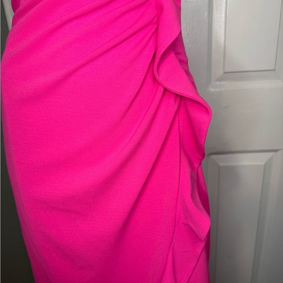 Alexia Admor Strapless Ruffle Hot Pink /M.  #124 - Picture 6 of 14